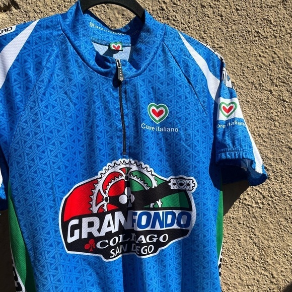 Women's Cuore Italiano Jersey Shirt Multicolor XL Visible Pocket 1/4 Zip 2011 - Picture 10 of 15